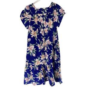 Royal Creations Made‎ in Hawaii Floral Short Sleeve Mu'umu'u Dress Size Medium